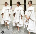 Sonam Kapoor attends the Ralph & Russo show in Paris looking like a vintage dream